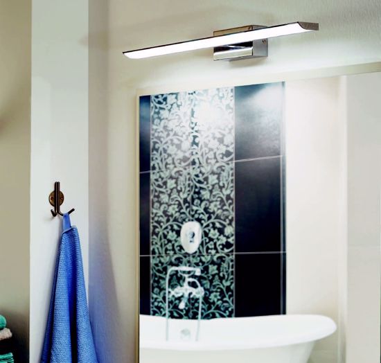 Applique bagni luce da specchio 7w 4000k cromo