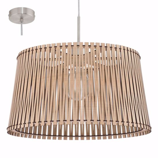 Lampadario per cucina legno acero chiaro