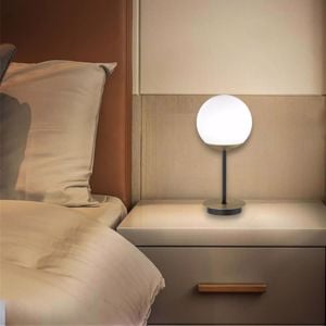 Lampada da comodino oro ottone nero top light clear