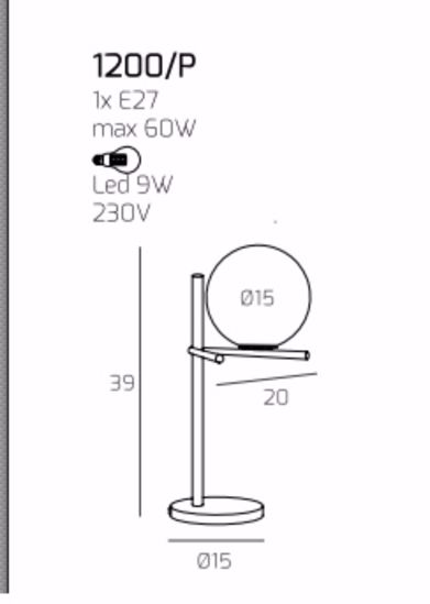 Lampada da comodino sabbia moderna top light boomerang