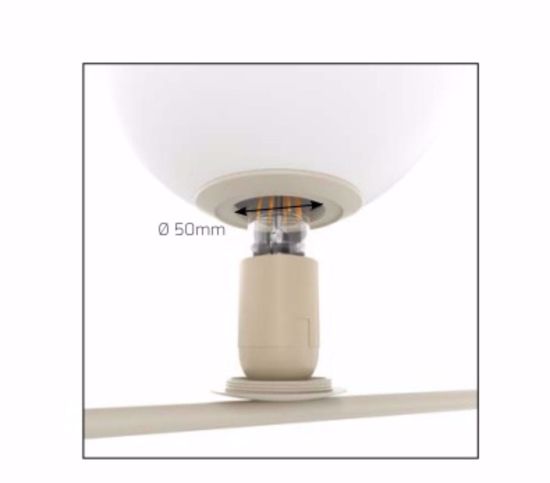 Lampada da comodino sabbia moderna top light boomerang