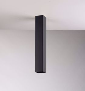 Sky pl1 ideal lux faretto led da soffitto nero gu10 quadrato