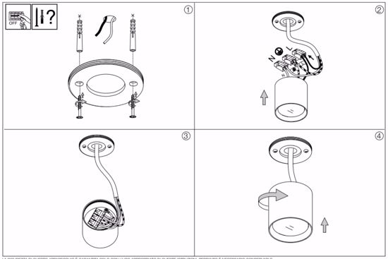 Dot pl round mini faretto led da soffitto 4.5w 3000k cilindro metallo bianco ottica 40 ideal lux