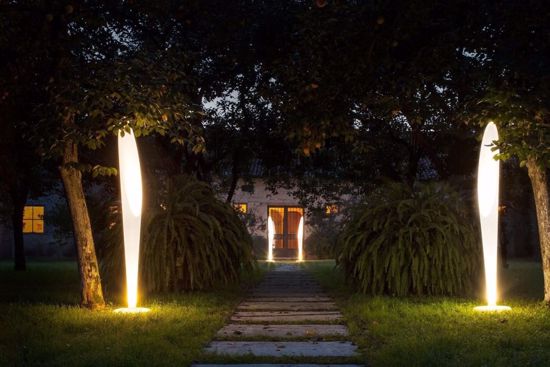 Linea light peggy lampada design moderna bianca da giardino per esterno ip65