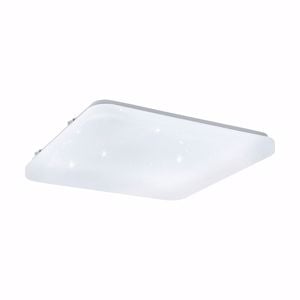 Plafoniera led 11w 3000k bianca effetto cristalli