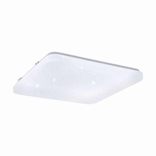 Plafoniera led 11w 3000k bianca effetto cristalli