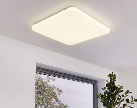 Plafoniera led 11w 3000k bianca effetto cristalli