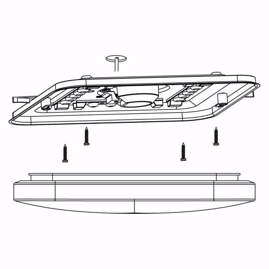 Plafoniera led 11w 3000k bianca effetto cristalli