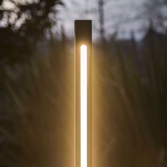 Jedi pt h080 ideal lux lampione da giardino ip65 antracite moderno led 3000k