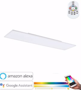 Plafoniera da cucina moderna 120x30 dimmerabile app 32w rgb 2700k a 6500k