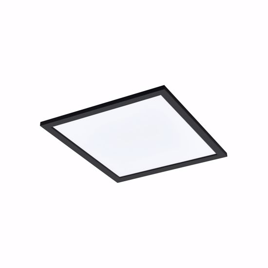 Plafoniera nera 45x45 led 21w 2700k a 6500k dimmerabile app