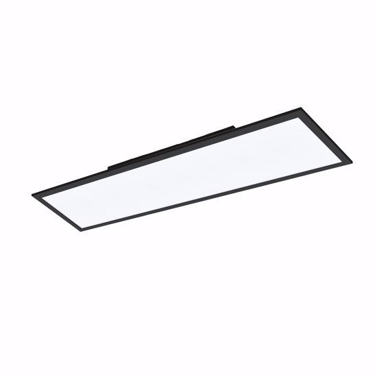 Plafoniera led nera 120x30 dimmerabile 33w da 2700k a 6500k