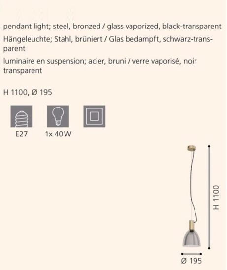 Lampada a sospensione oro satinato fp