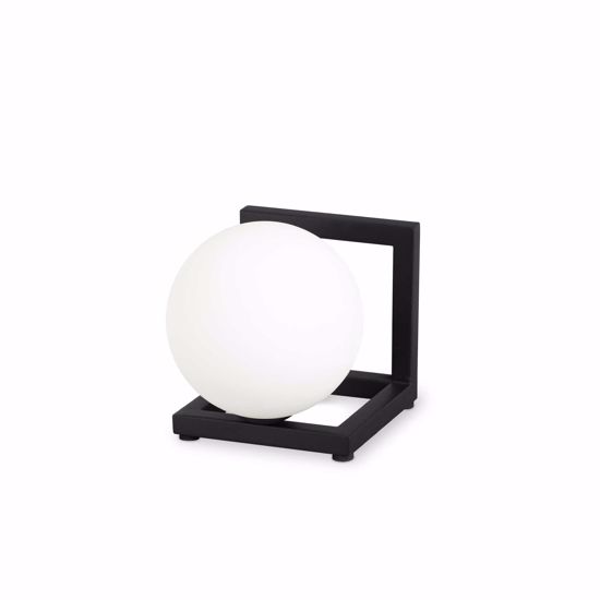 Angolo tl1 ideal lux abat jour da comodinoo nera sfera bianco