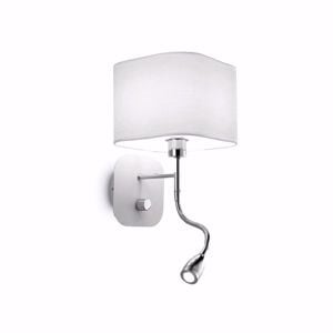 Holiday ap2 applique per camera da letto bianco con interruttore ideal lux