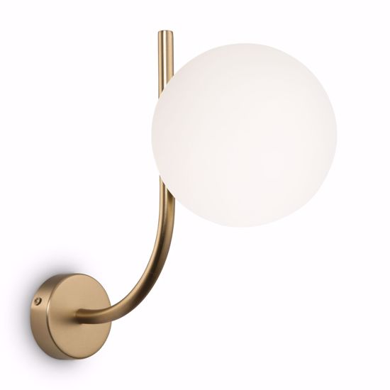 Lampada da comodino stile contemporaneo oro ottone