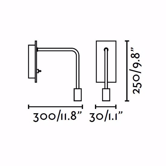 Applique bianco per comodino 3w 2700k luce orientabile con interruttore