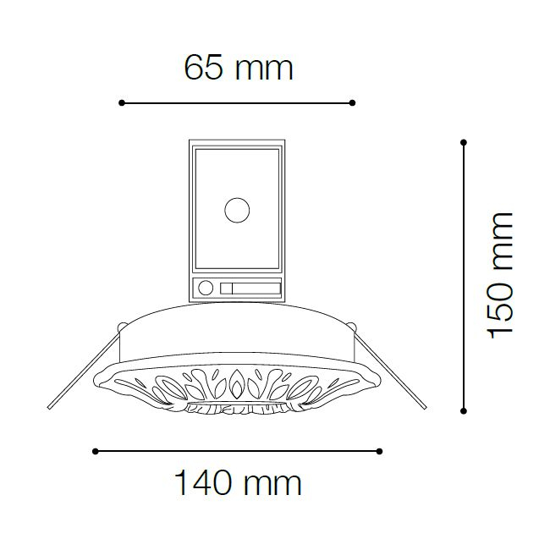 Polka fi ideal lux faretto da incasso per cartongesso bianco classico