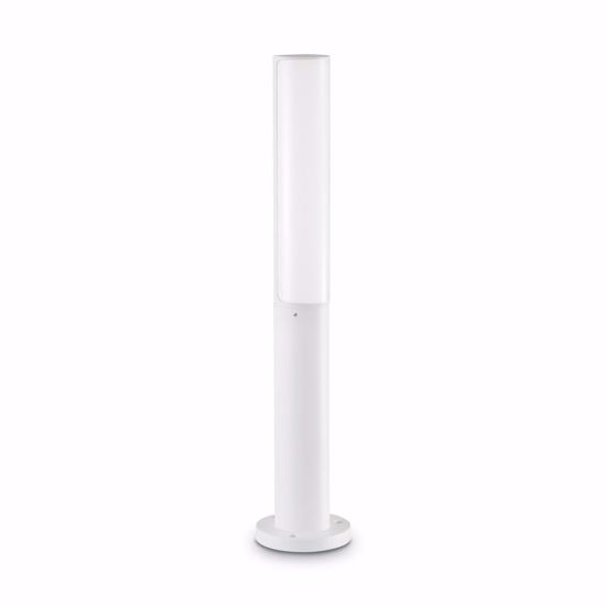 Ideal lux etere pt lampione per giardino cilindro led 4000k ip44 bianco