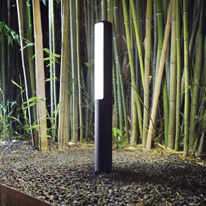 Ideal lux etere pt lampione per giardino cilindro led 4000k ip44 bianco