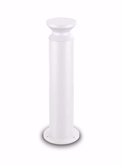 Ideal lux torre pt1 h60 lampione da giardino moderno ip65 bianco cilindro