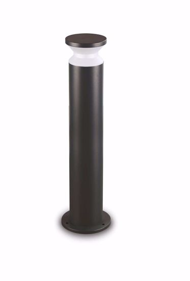 Torre pt1 h80 lampione da giardino ideal lux nero ip65 moderno