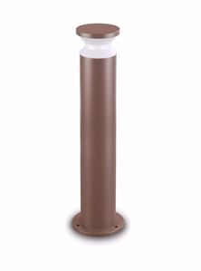 Torre pt1 h80 ideal lux lampione da giardino ip65 marrone