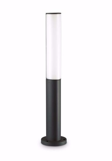 Ideal lux etere pt 3000k lampione nero da esterno ip44 led 9,5w