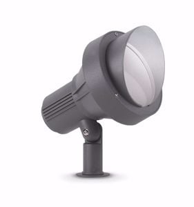 Ideal lux terra pr1 big faretto da terra con picchetto per giardino ip65 antracite