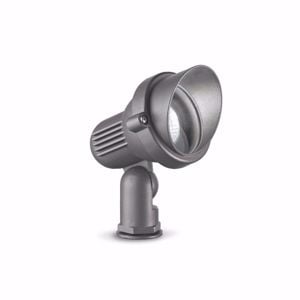 Ideal lux terra pr1 small faretto per esterno con picchetto antracite ip65