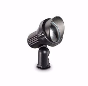 Faretto con picchetto da giardino terra pr1 small ideal lux nero orientabile ip65