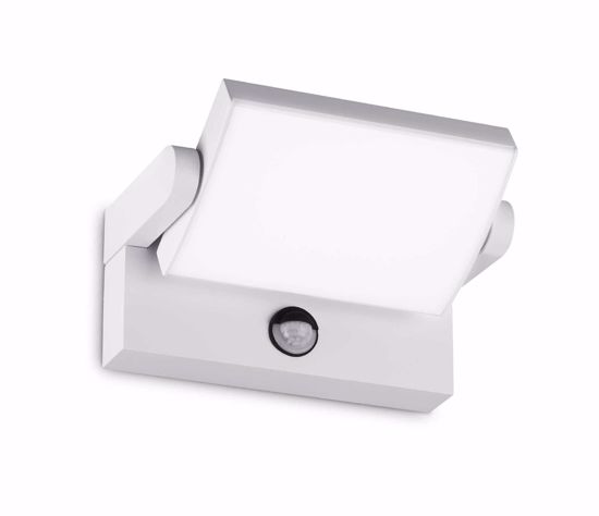 Swipe ap sensor ideal lux applique da esterno bianca con sensore  3000k ip54