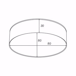 Plafoniera bianca led 5w 4000k 8cm rotonda