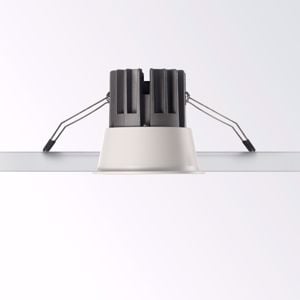 Ideal lux game round faretto da incasso  rotondo 11w 3000k bianco nero