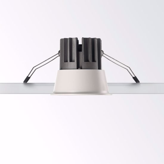 Ideal lux game round faretto da incasso led rotondo 11w 3000k bianco nero