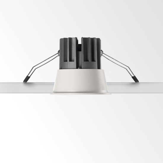 Ideal lux game trim round faretto da incasso led 220v 11w 3000k rotondo nero bianco soffitto