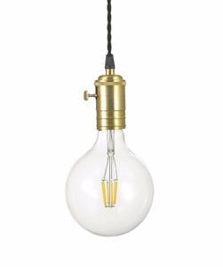 Ideal lux doc sp1 lampada a sospensione ottone