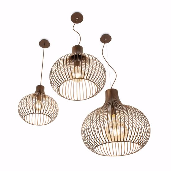 Ideal lux lampadario da cucina onion sp1 d38 moderno marrone