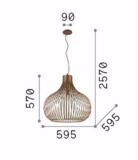 Onion sp1 d59 ideal lux lampadario design moderno particolare