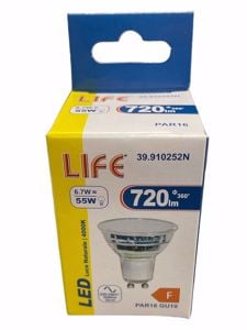 Life lampadina di vetro led gu10 6,7w 720lm 4000k 39910252n ottica 100&deg;