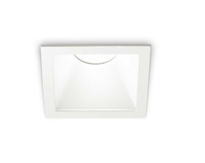 Game trim square 11w 3000k ip65 quadrato ideal lux faretto per bagno bianco