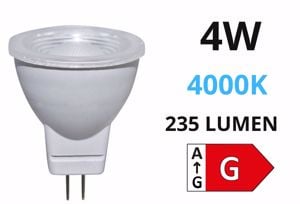 Life lampadina gu4 led 4w 4000k 235lm ottica 38&deg; 39.915014n