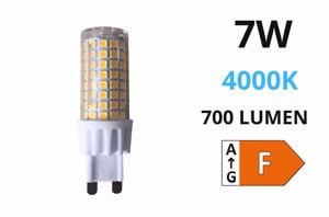 Lampadina g9 led 7w 4000k 700lm ottica 330&deg;