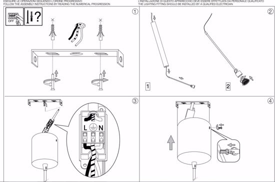 Look sp1 d06 lampadario pendente per isola cucina cromo lucido ideal lux