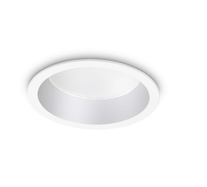 Deep fi led 30w 4000k ideal lux faretto da bagno per controsoffitto bianco ip44