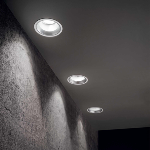 Faretto da incasso led ideal lux off fi 42w 4000k rotondo bianco moderno