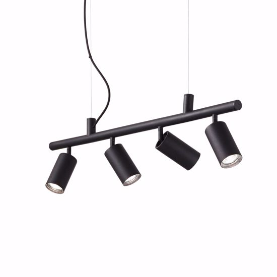 Dynamite sp4 ideal lux lampadario sospensione nero per cucina