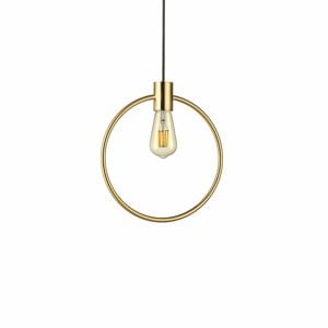 Abc sp1 round ideal lux  round lampadario particolare cerchio ottone oro