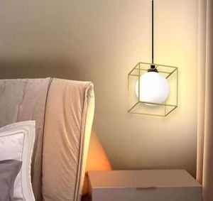 Lingotto sp1 ideal lux lampadario stanza da letto cubo ottone