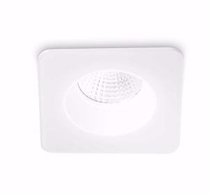 Room-65 fi square faretto led incasso quadrato 8w 3000k bianco 220-240v ideal lux